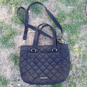 Vera Bradley Quilted Black Bag